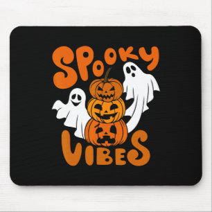 Spooky Vibes Happy Halloween Pumpkin Boo Costumes Mouse Mat