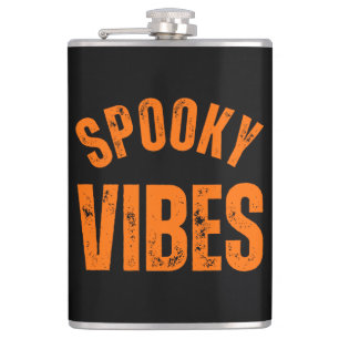 SPOOKY VIBES HIP FLASK