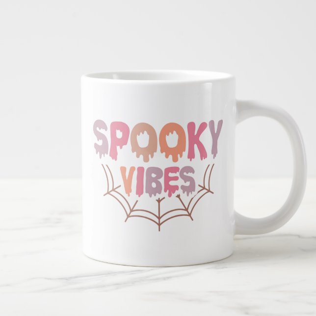 Spooky Vibes Large Coffee Mug (Right)