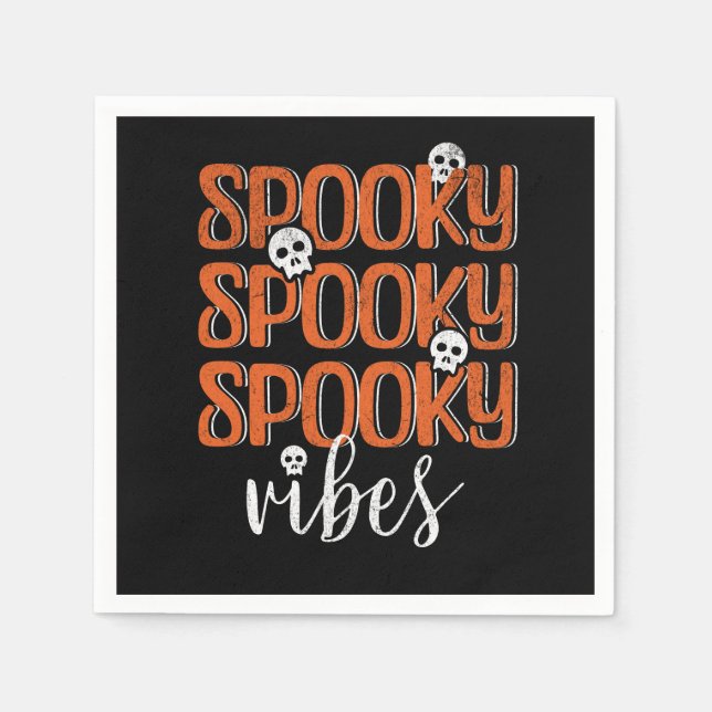 Spooky vibes napkin (Front)