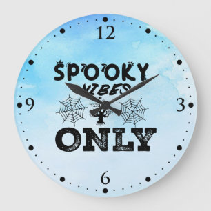 Spooky Vibes Only-67293 Hoodie Large Clock