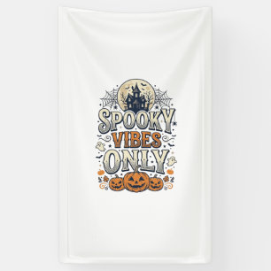 Spooky Vibes Only Halloween Ghost Pumpkin Design_1 Banner