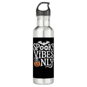 Spooky Vibes Only Halloween Sloth Oversized T-Shir 710 Ml Water Bottle