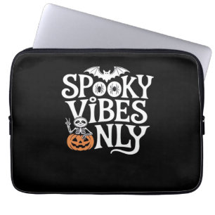 Spooky Vibes Only Halloween Sloth Oversized T-Shir Laptop Sleeve