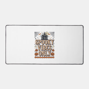 Spooky Vibes Only Vintage Halloween Shirt Design_1 Desk Mat