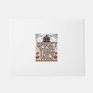 Spooky Vibes Only Vintage Halloween Shirt Design_1 Doormat