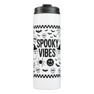Spooky Vibes Retro Halloween Thermal Tumbler