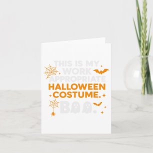 Spooky Vibes Tarot Halloween Ghost Retro Pumpkin Card