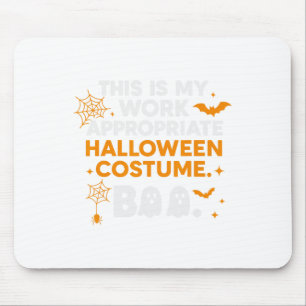 Spooky Vibes Tarot Halloween Ghost Retro Pumpkin Mouse Mat