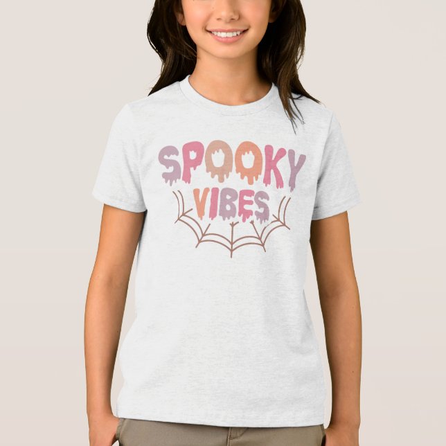 Spooky Vibes Tri-Blend Shirt (Front)