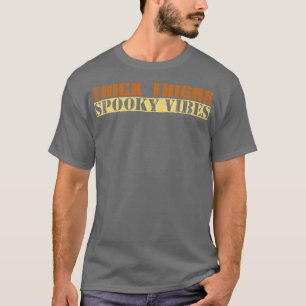 Spooky Vibes Vintage Retro Text T-Shirt