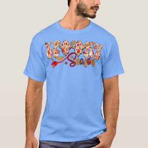 Spooky Vibes With Pumpkin Funny Halloween Ghost Co T-Shirt