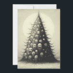 Spooky Vintage Christmas Tree Horror Goth Holiday Card<br><div class="desc">Here's a great Christmas card if you want to send a holiday greeting to a goth or horror fan.  The card has a vintage illustration of a Christmas tree with weird,  creepy faces instead of ornaments.  It'll delight anyone who doesn't care for tradition Christmas and holiday tropes.</div>