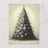 Spooky Vintage Christmas Tree Horror Goth