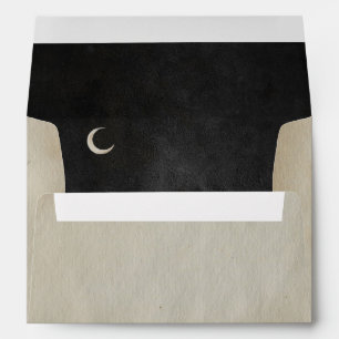 Spooky Vintage Halloween   Crescent Moon   Envelope