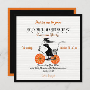 Spooky Vintage Halloween Party Invitation