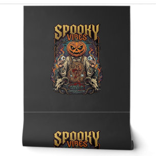 Spooky Vires Halloween Pumpkin Head Holding Eyebal Wallpaper