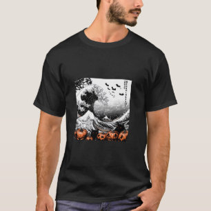 Spooky Wave Hokusai s Halloween T Shirt