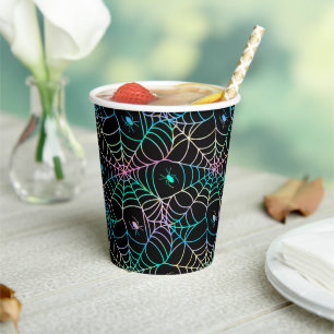 Spooky Webs and Creepy Crawlers Halloween Paper Cups