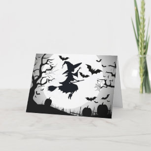 Spooky Werie Night sky Bewitching Halloween Party Invitation