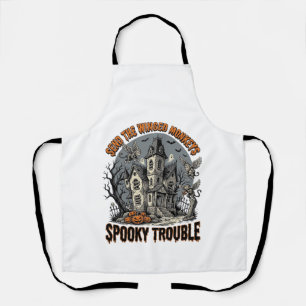 Spooky Winged Monkeys Haunted Halloween Shirt_1 Apron