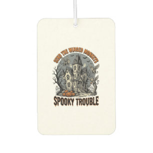 Spooky Winged Monkeys Haunted Halloween Shirt_1 Car Air Freshener