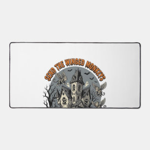 Spooky Winged Monkeys Haunted Halloween Shirt_1 Desk Mat