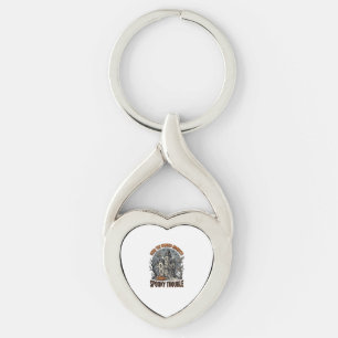 Spooky Winged Monkeys Haunted Halloween Shirt_1 Key Ring