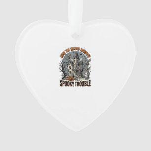 Spooky Winged Monkeys Haunted Halloween Shirt_1 Ornament