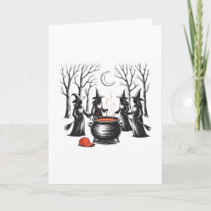 Spooky Witch Halloween Anti Trump Feminist Women R Card