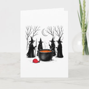Spooky Witch Halloween Anti Trump Feminist Women R Card
