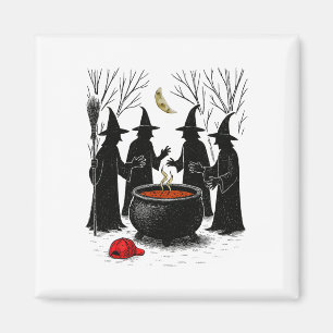 Spooky Witch Halloween Anti Trump Feminist Women R Magnet