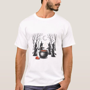 Spooky Witch Halloween Anti Trump Feminist Women R T-Shirt