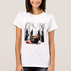 Spooky Witch Halloween Anti-trump Feminist Women R T-Shirt