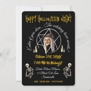 🧙♀️ Spooky Witch Halloween Invite 🎃👻