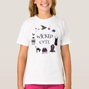 Spooky witch Halloween Kid Birthday Party T-Shirt