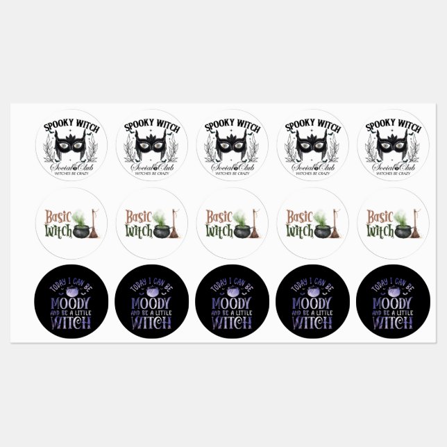 Spooky Witch Halloween Party 30Th Birthday (Sheet)