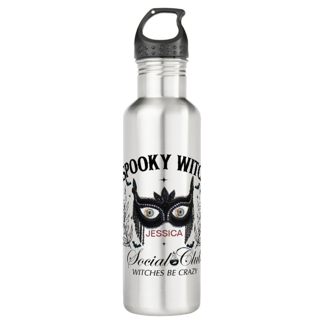 Spooky Witch Halloween Party 30Th Birthday 710 Ml Water Bottle (Front)