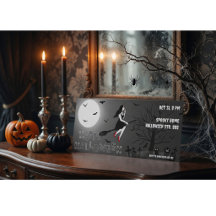 Spooky Witch Halloween Party Invitation
