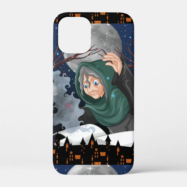  Spooky Witch & Haunted House Halloween🌙 Case-Mate iPhone Case (Back)