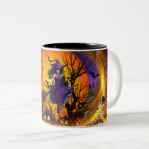 Spooky witch mug