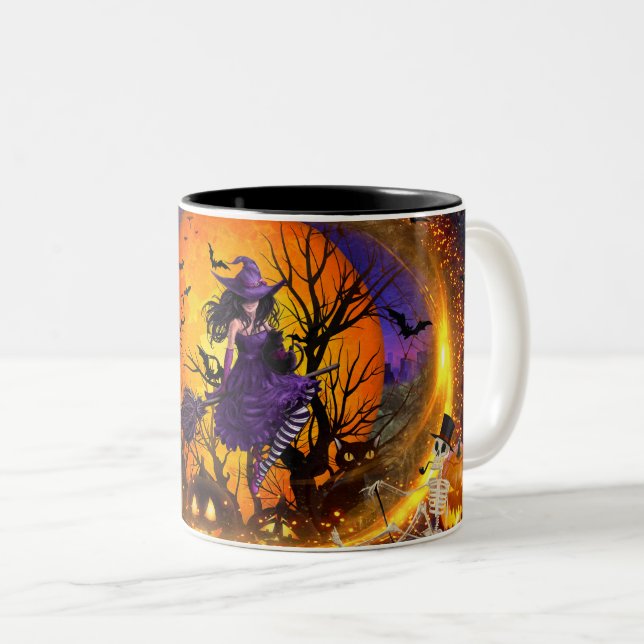Spooky witch mug (Front Right)