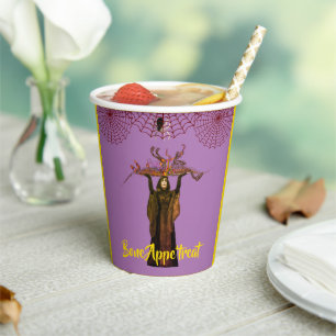 Spooky Witch Paper Cups