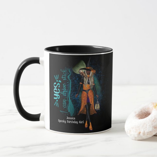 Spooky Witchy 30Th Birthday Halloween Mug (With Donut)