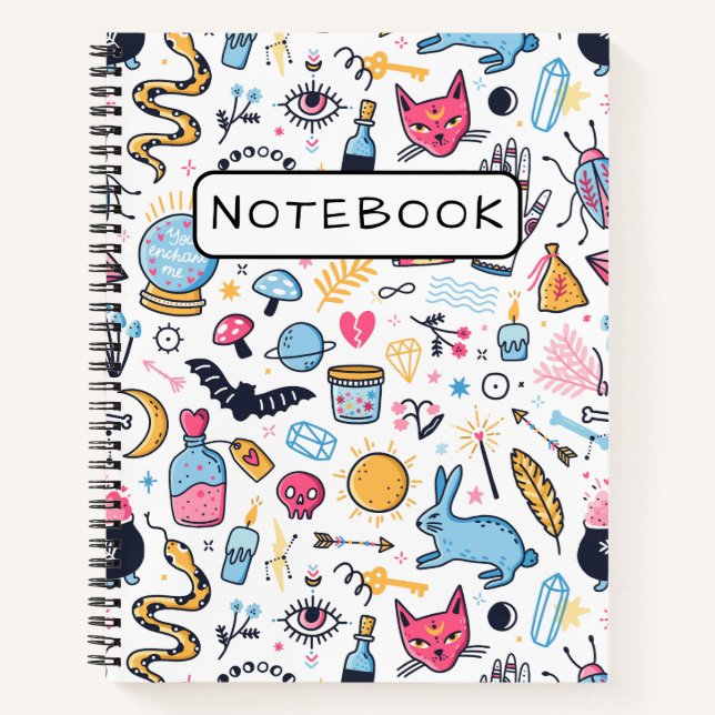 Spooky Witchy Magic  Notebook (Front)