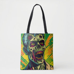 Spooky Zombie Halloween Party Tote Bag