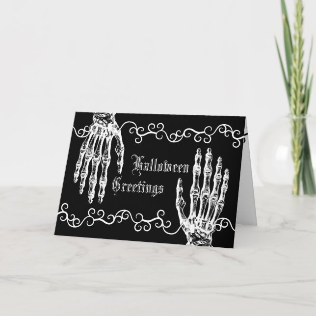 Spooky zombie hands card (Front)