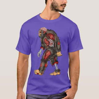 Spooky Zombie Skeleton Halloween vintage T-Shirt