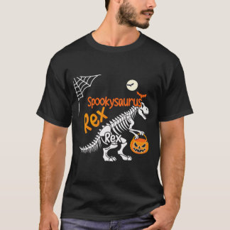 Spookysaurus Rex Halloween T-Rex Skeleton  T-Shirt