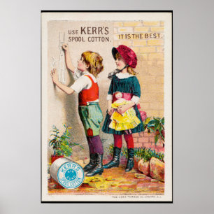 Spool Cotton, Vintage Advertising Poster